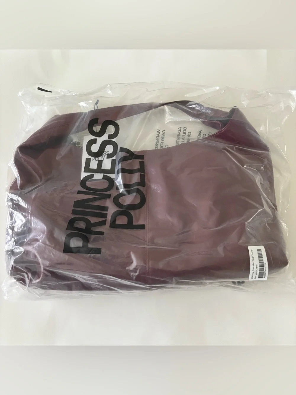 Princess Polly Burgundy Faux Leather Bag